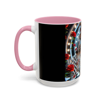 Halloween Witch Through the Mirror Colorful Mugs (11oz, 15oz)