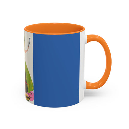 Lady with the Golden Fish Colorful Mugs – Whimsical Fashion & Playful Fantasy