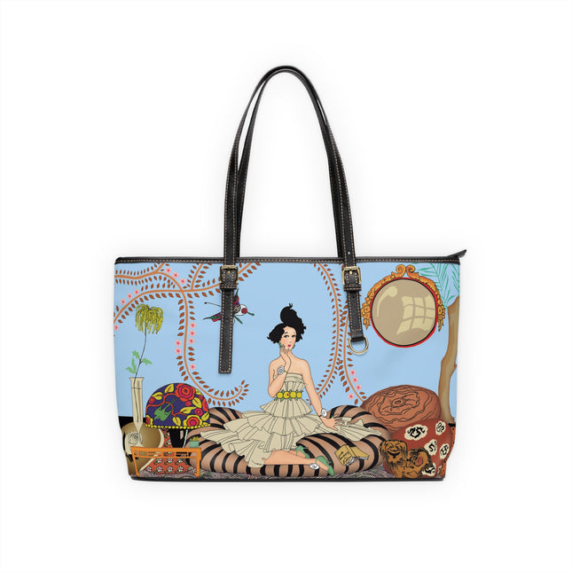 Minuit … ou l’appartement à la mode by George Barbier PU Leather Shoulder Bag