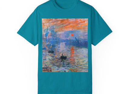 Sunrise by Claude Monet Unisex Garment-Dyed T-shirt