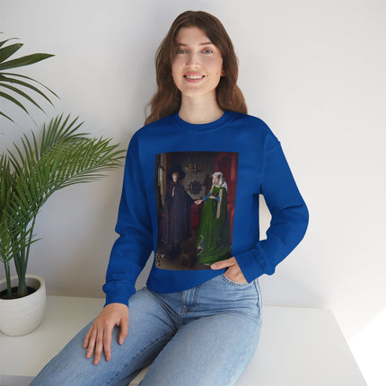Arnolfini Portrait by Jan Van Eyck Heavy Blend™ Crewneck Sweatshirt