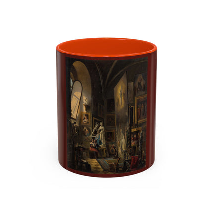 Raphael and his Muse in the Atelier by Vincenzo Abbati Colorful Mugs (11oz, 15oz)