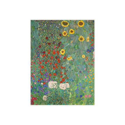 Farm Garden with Sunflowers by Gustav Klimt Ceramic Tile