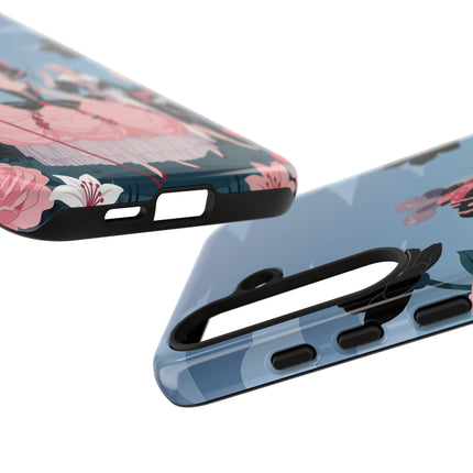 🌹🎭 The Rose Masquerade Promenade Phone Case – Art Deco Floral Elegance