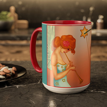 Heavenly Angel Duet Colorful Mugs (11oz, 15oz)