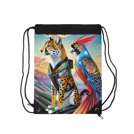 Cybernetic Duets Drawstring Bag