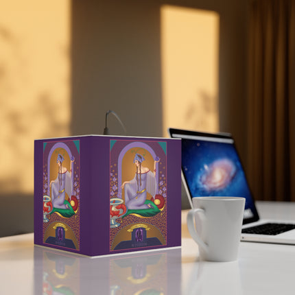 February & Amethyst Zodiac Light Cube Lamp