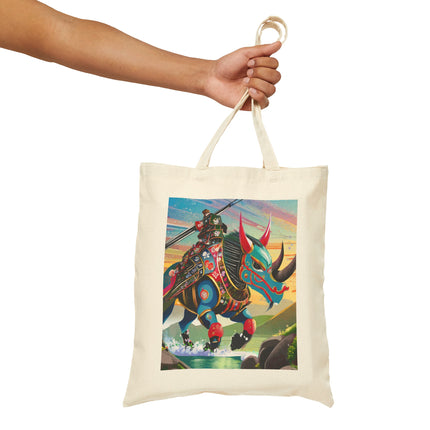 Bio-Mech Beast Cotton Canvas Tote Bag