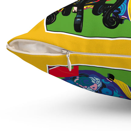 A Timeless Journey by Umberto Brunelleschi Spun Polyester Square Pillow