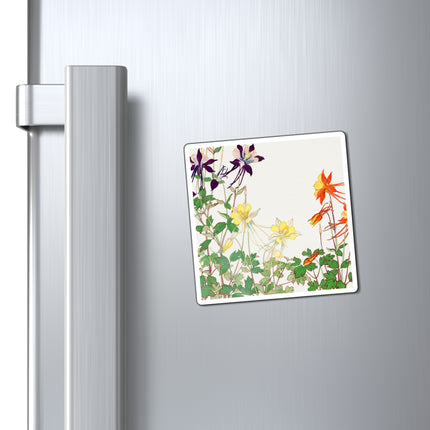 Aquilegia Flower by Tanigami Kônan Magnets (3 Sizes)