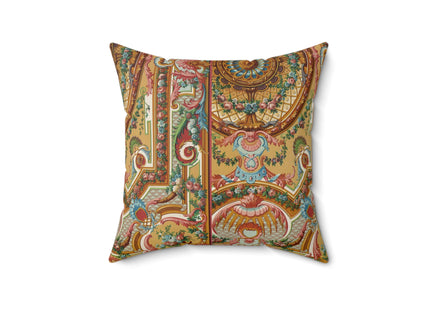 XVIII Siecle 2 by Auguste Racinet Spun Polyester Square Pillow