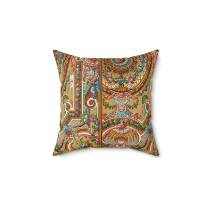 XVIII Siecle 2 by Auguste Racinet Spun Polyester Square Pillow