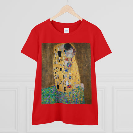 The Kiss by Gustav Klimt Women's Midweight Cotton Tee