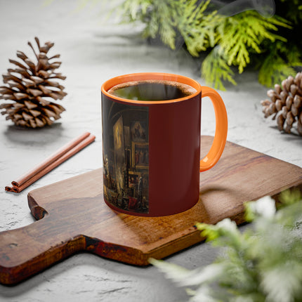 Raphael and his Muse in the Atelier by Vincenzo Abbati Colorful Mugs (11oz, 15oz)