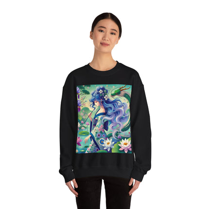 Fairy of the Koi Pond Heavy Blend™ Crewneck Sweatshirt