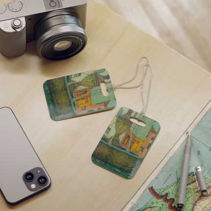 La Fontaine, Saint-Paul De Vence by Henri Le Sidaner Luggage Tag – Rectangle & Round