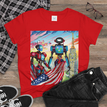 High Fashion Cyberpunk CIA Robots Cotton Tee