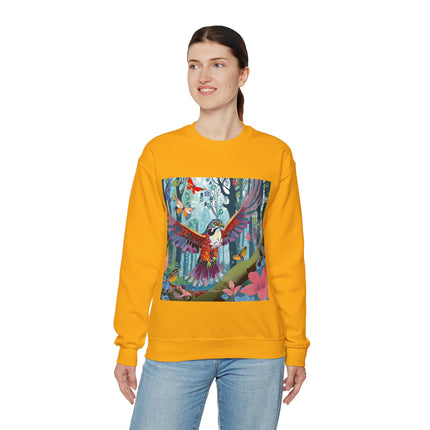 Colorful Raptor Unisex Heavy Blend™ Crewneck Sweatshirt