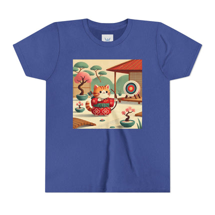 Archer Kitten in the Zen Garden Youth Short Sleeve Tee