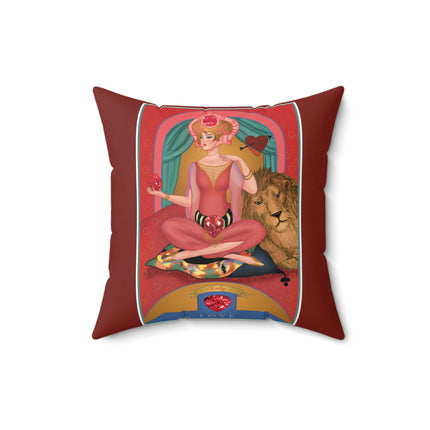 July & Ruby (from the Gem Series) by Sofia Chiostri Spun Polyester Square Pillow