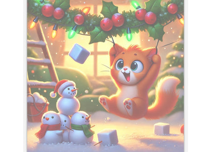 Naughty or Nice Kitten Kiss-Cut Stickers (4 Sizes)