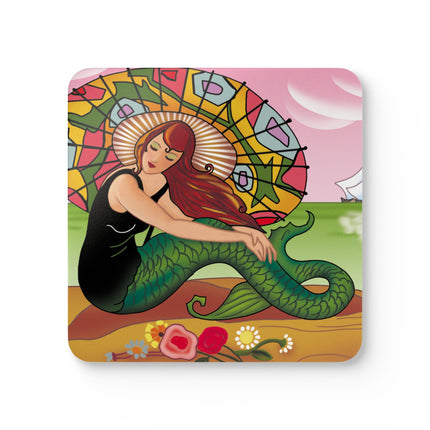 Siren Serenade Corkwood Coaster Set