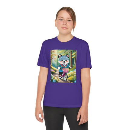 Furry Cyclist Youth Competitor Tee – Woodland Adventure & Playful Charm