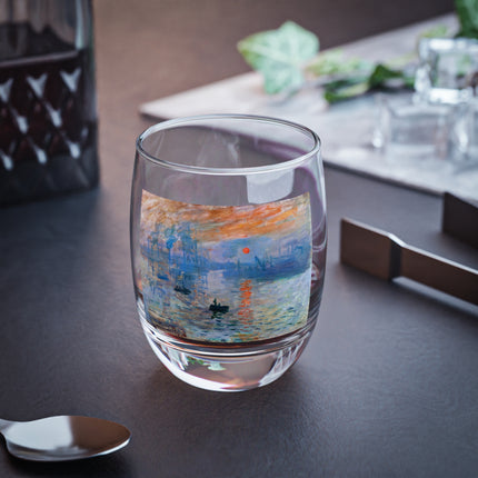 Sunrise by Claude Monet Whiskey Glass