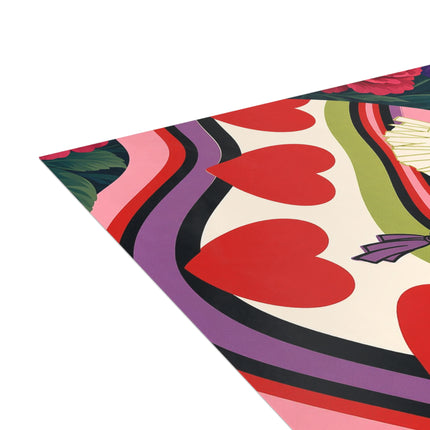 ❤️☂️ The Heart Parasol Promenade Postcards With Envelopes – Art Deco Floral Romance