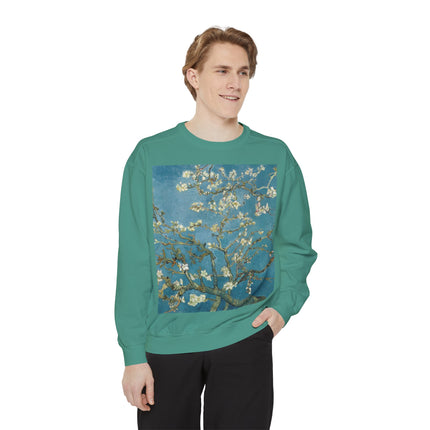 Almond Blossom by Vincent van Gogh Unisex Garment-Dyed Sweatshirt