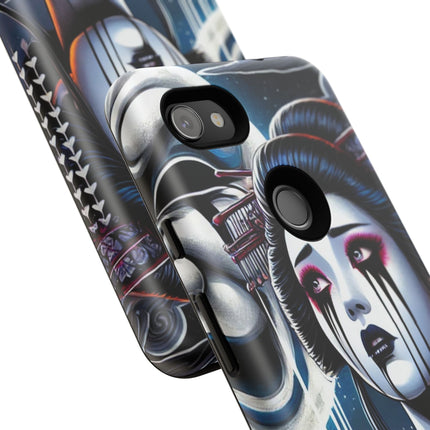 Geisha’s Black Ink Tears Phone Cases