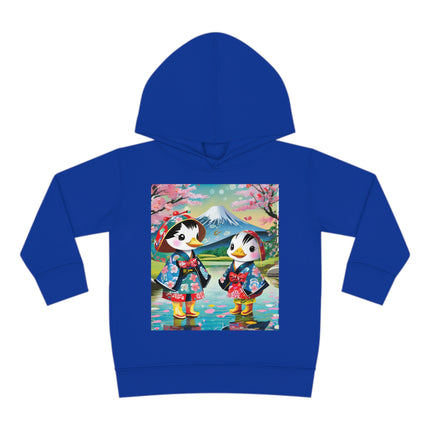 Rainy Day Ducks Toddler Pullover Fleece Hoodie