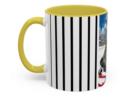 Elegant Winter Woman in Sleigh Colorful Mugs (11oz, 15oz)