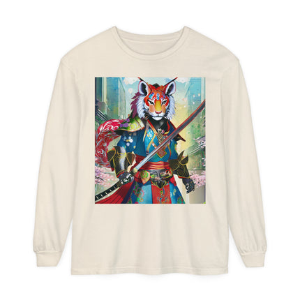Cyberpunk Samurai Lion Long Sleeve T-Shirt