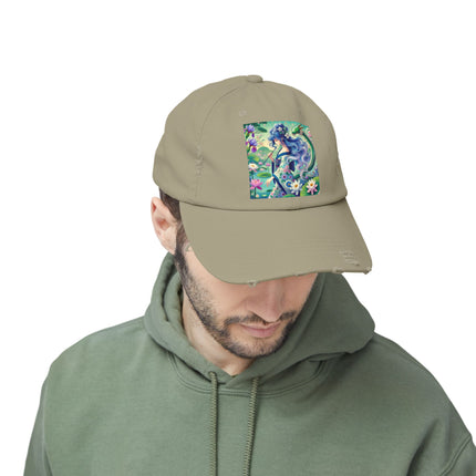 Fairy of the Koi Pond Unisex Distressed Cap