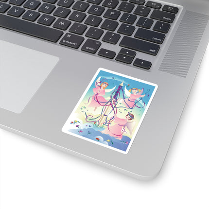 Angelic Revelry Kiss-Cut Stickers (4 Sizes)