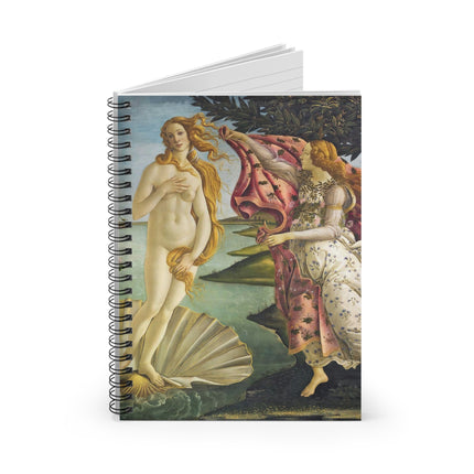 Birth of Venus by Sandro Botticelli Spiral Notebook - Ruled Line