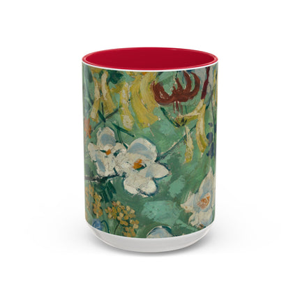Flowers by August Babberger Colorful Mugs (11oz, 15oz)
