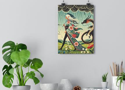 The Dragon Fairy’s Stride Giclée Art Print