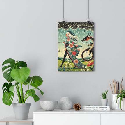 The Dragon Fairy’s Stride Giclée Art Print
