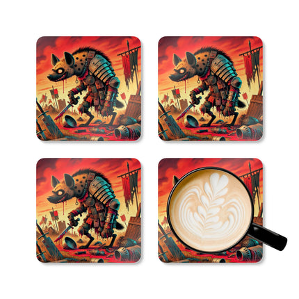 The Cunning Scavenger Corkwood Coaster Set