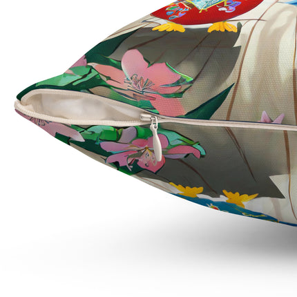 Twirling Talons Spun Polyester Square Pillow