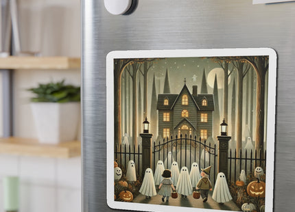 Ghostly Welcome – A Halloween Night Die-Cut Magnets (3 Sizes)