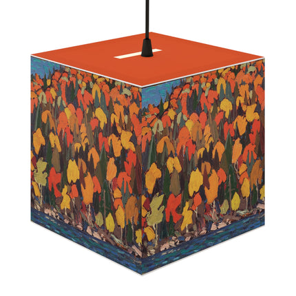 Autumn Foliage by Tom Thomson Light Cube Lamp