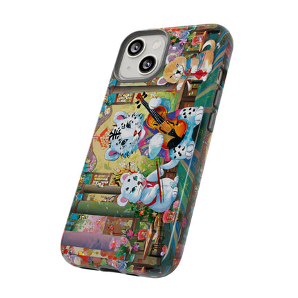 Melodies of the Snow Lion Cub Phone Cases