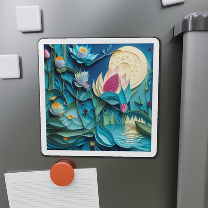 Ethereal Moonlit Lake Die-Cut Magnets (4 Sizes)
