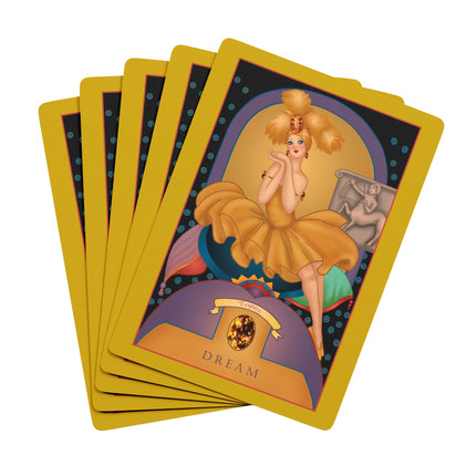 November & Topaz (from the Gem Series) by Sofia Chiostri Playing Cards