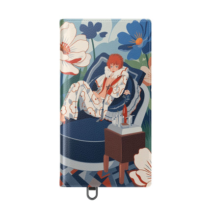 🌺🪞 The Lady Of The Grand Flower Salon Flip Case – Art Deco Floral Elegance