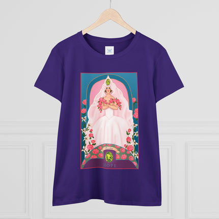 August & Peridot (from the Gem Series) by Sofia Chiostri Women's Midweight Cotton Tee