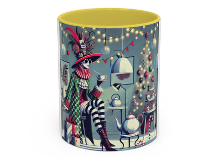 Whimsical Christmas Tea Party Colorful Mugs (11oz, 15oz)